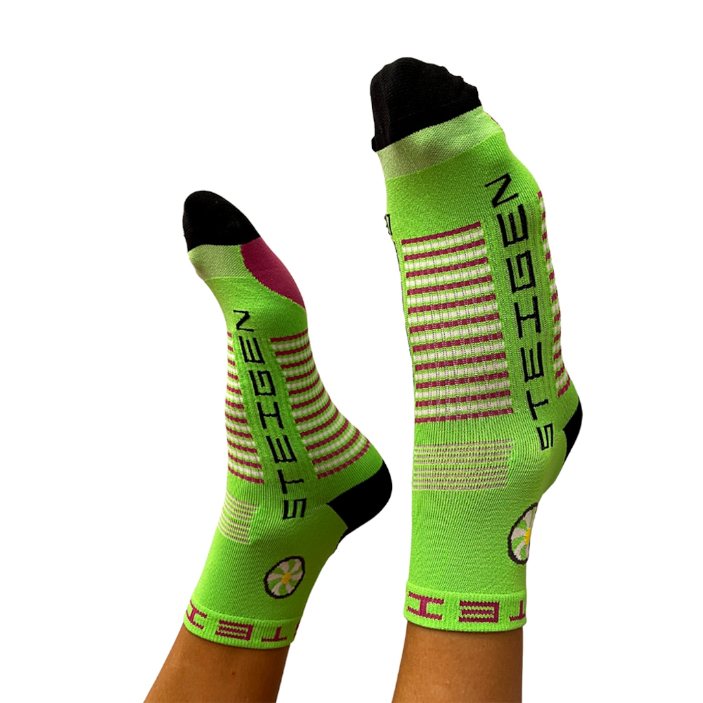 Imagem 3 do produto Meia Cano Baixo Steigen Fluro Green 33 ao 44 - Unissex