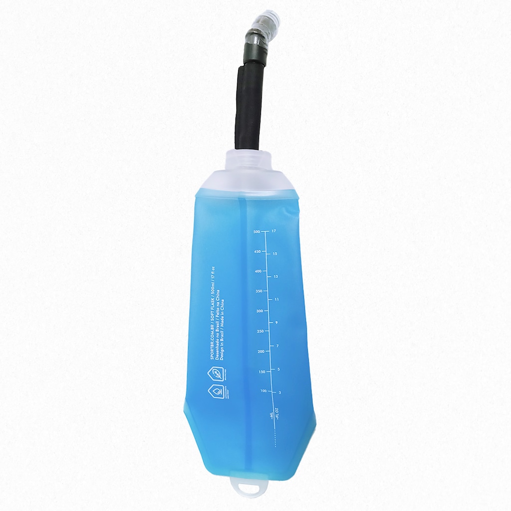 Imagem 2 do produto Garrafa de Hidratação SPORTBR Soft Flask com Canudo - 500 ml