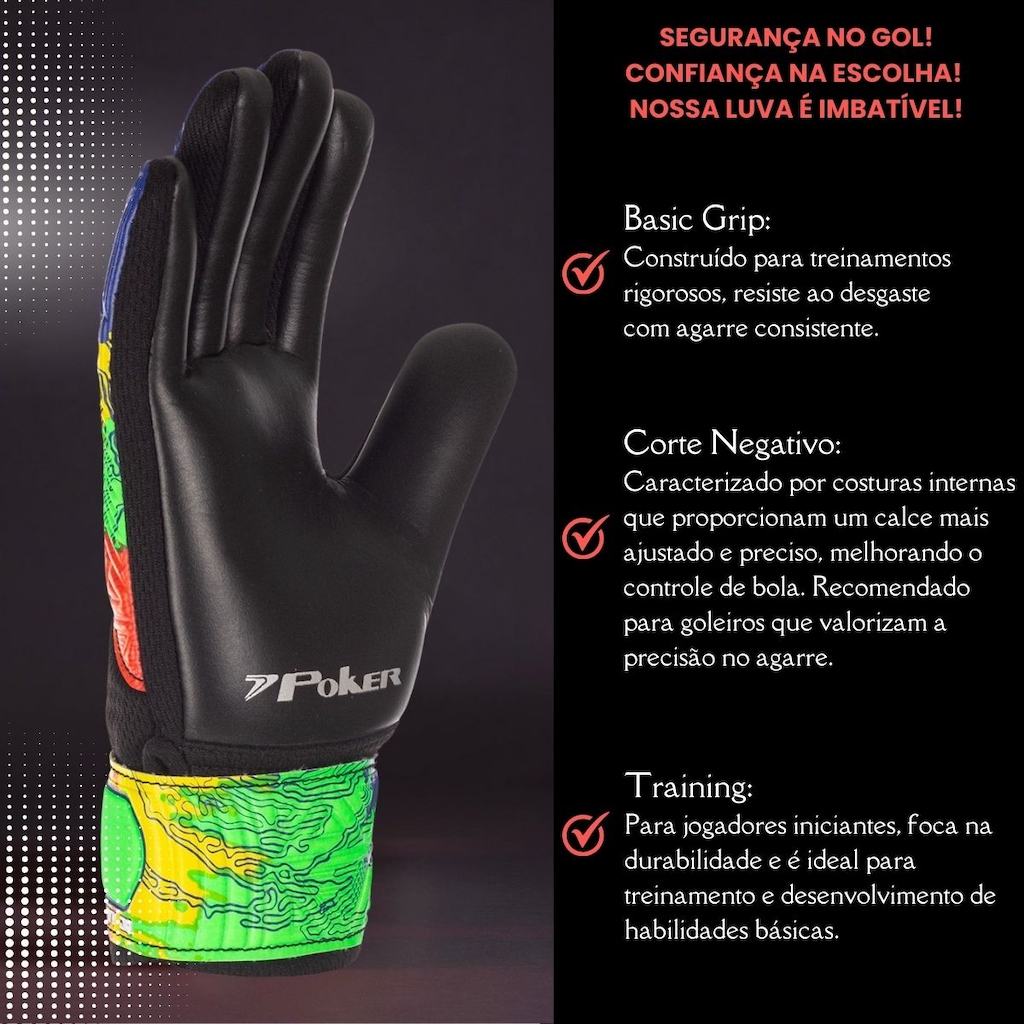 Imagem 3 do produto Luva de Goleiro Poker Training Infinity - Infantil