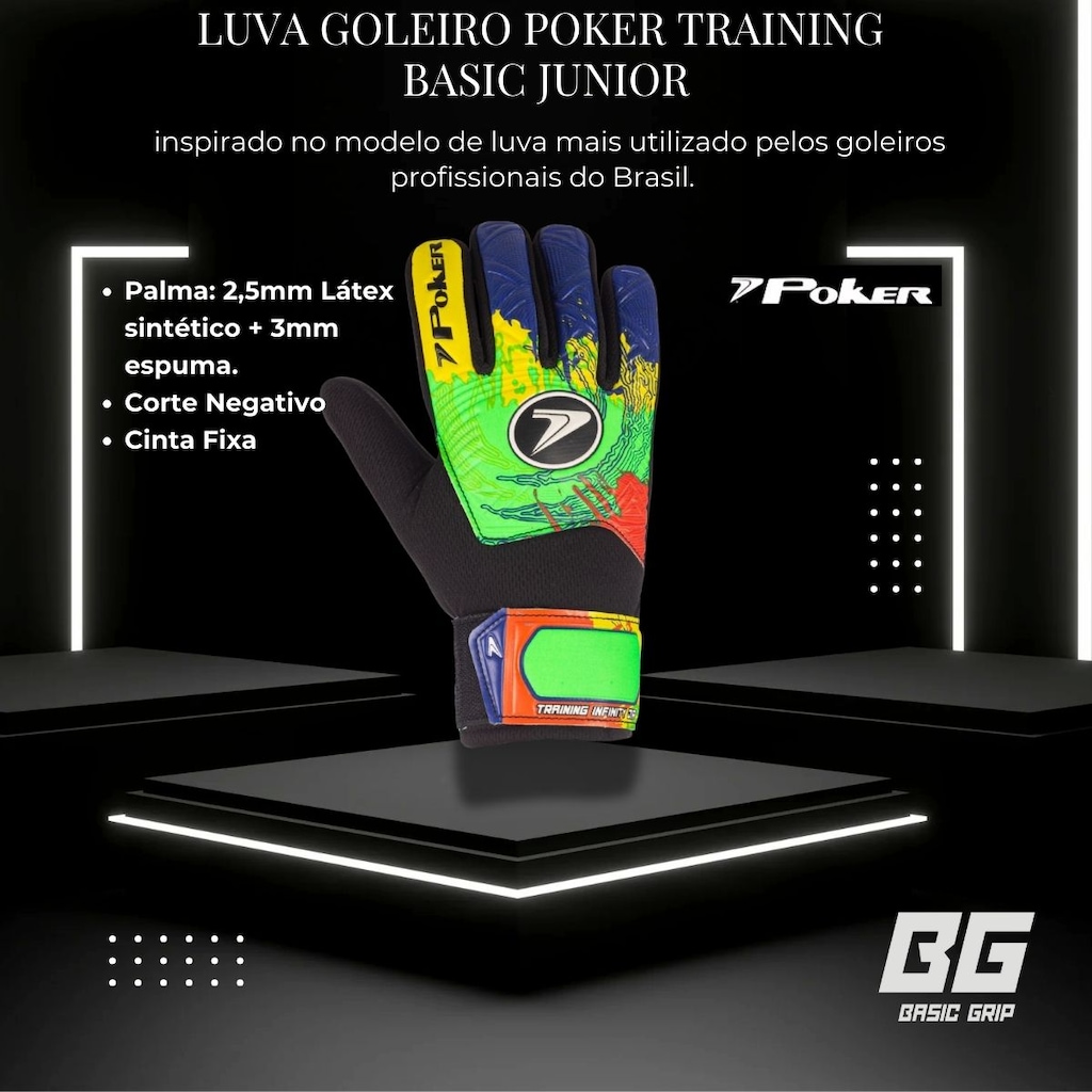 Imagem 4 do produto Luva de Goleiro Poker Training Infinity - Infantil