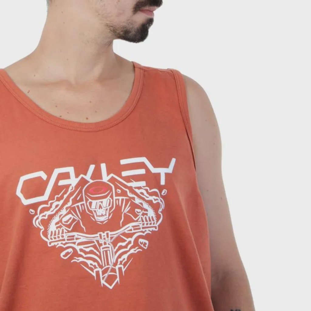Imagem 3 do produto Camiseta Regata Oakley Ellipse Skull Tank Baked Clay - Masculina