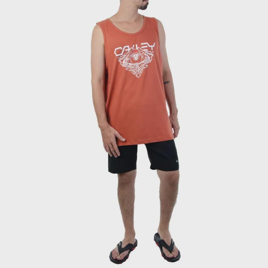 Imagem 4 do produto Camiseta Regata Oakley Ellipse Skull Tank Baked Clay - Masculina