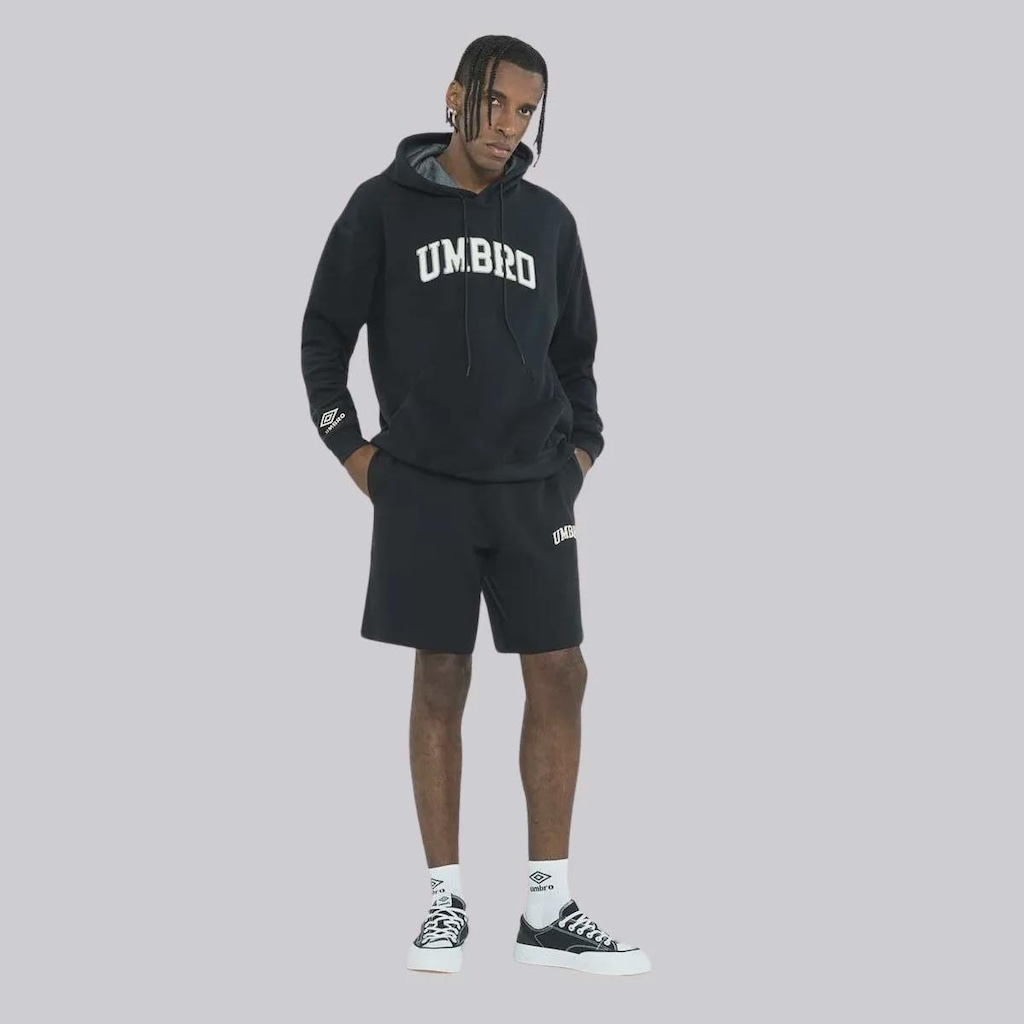 Imagem 4 do produto Blusão de Moletom Umbro College Concept Canguru com Capuz - Masculino