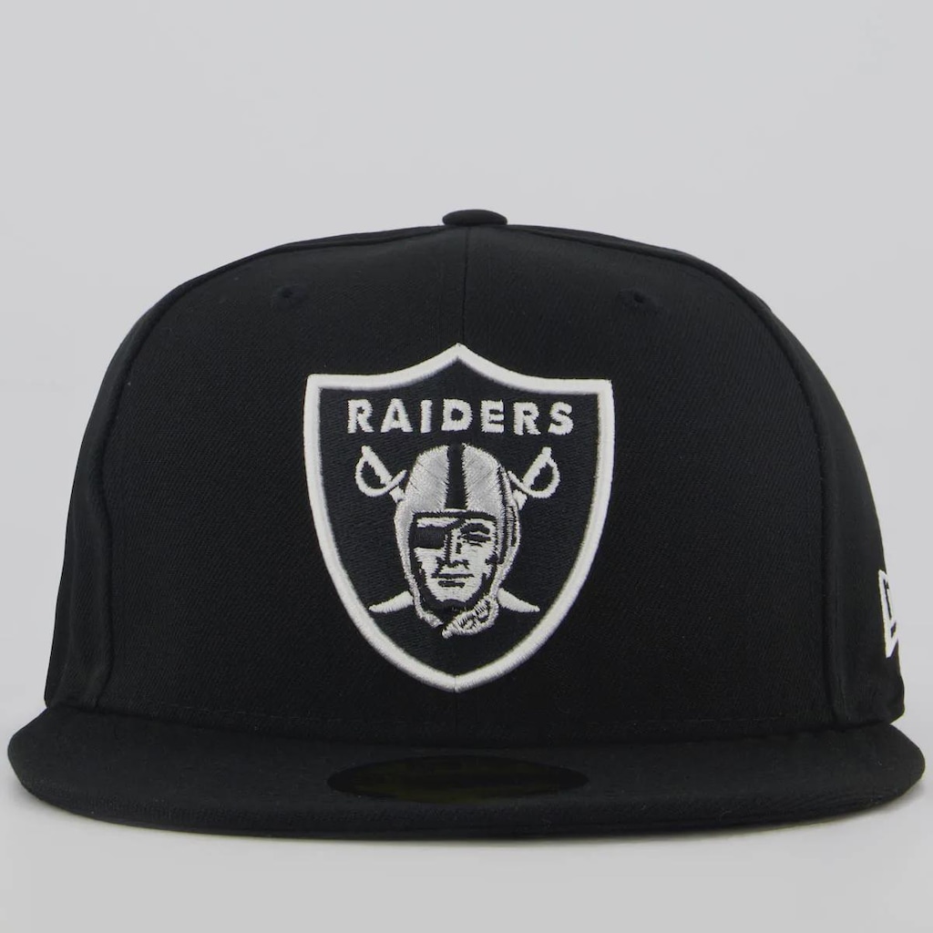 Imagem 2 do produto Boné Aba Reta New Era NFL Las Vegas Raiders 5950 - Fechado - Adulto
