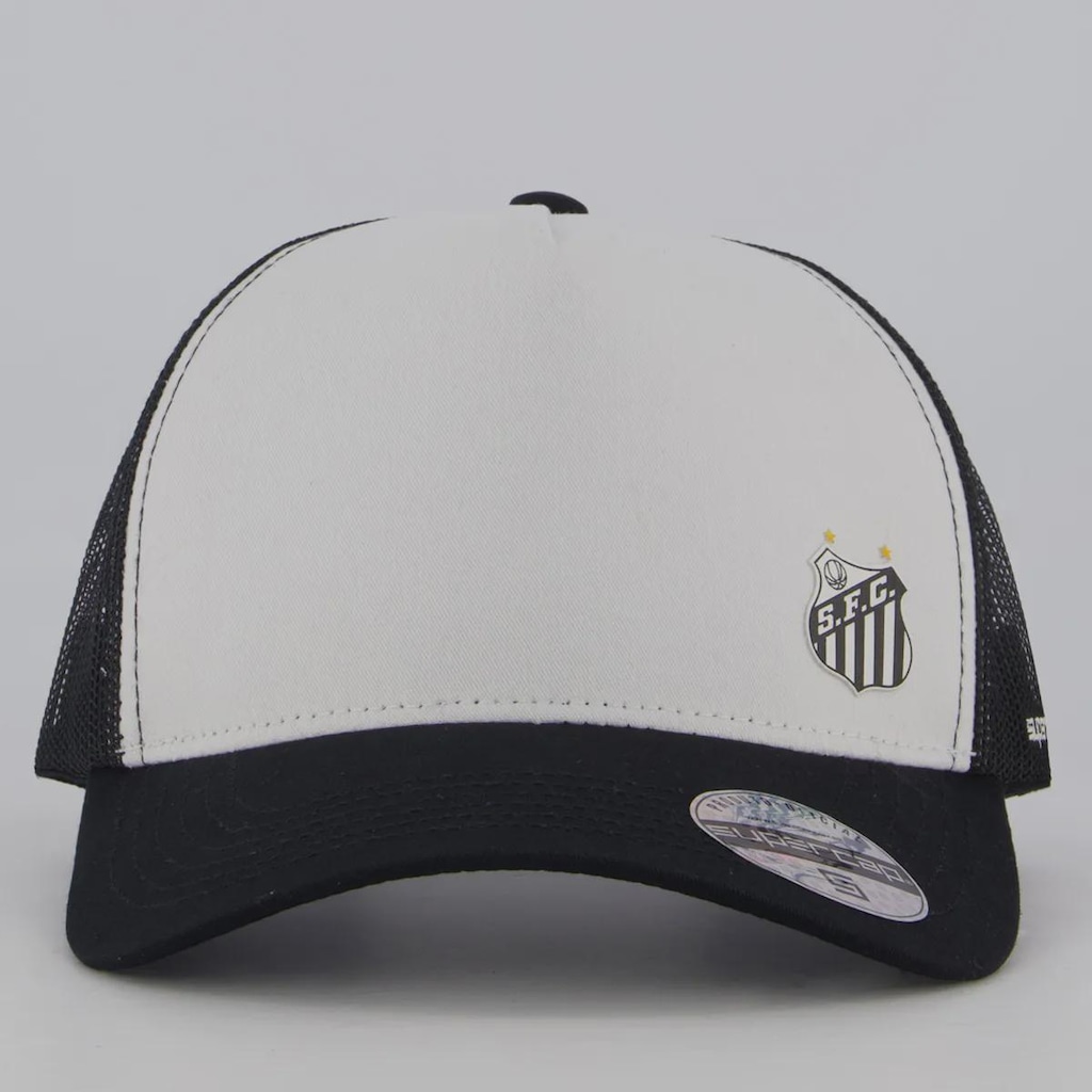 Imagem 2 do produto Boné Aba Curva Santos SuperCap - Trucker - Snapback - adulto