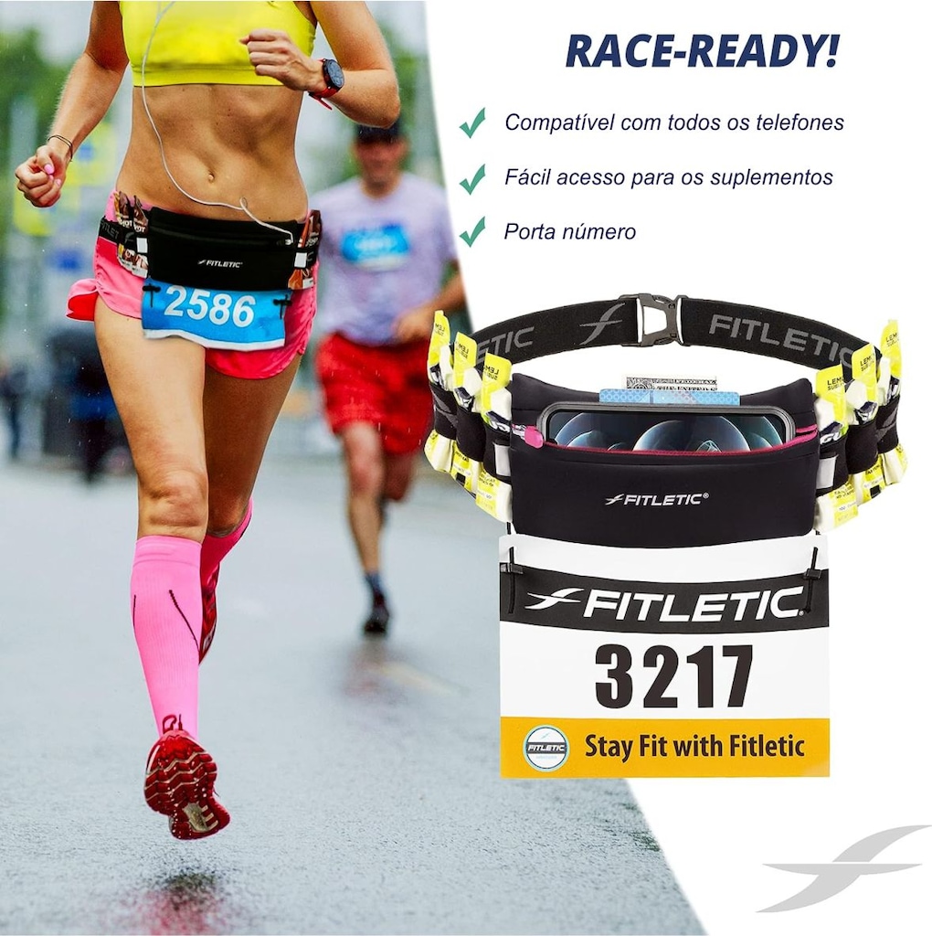 Imagem 2 do produto Pochete para Corrida Fitletic com Porta Gel e Bolso Extra Ultimate II