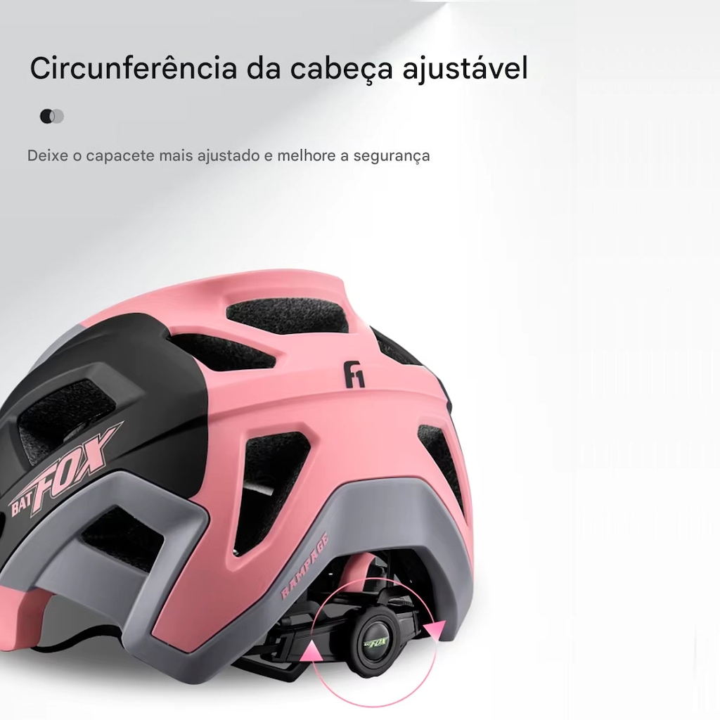 Imagem 3 do produto Capacete para Ciclismo Gold Sports Fox Fast MTB Ajustável