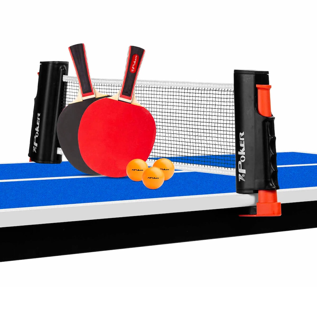 Imagem 4 do produto Conjunto de Tênis de Mesa Poker Star - 2 Raquetes - 3 Bolas - Rede Retratil
