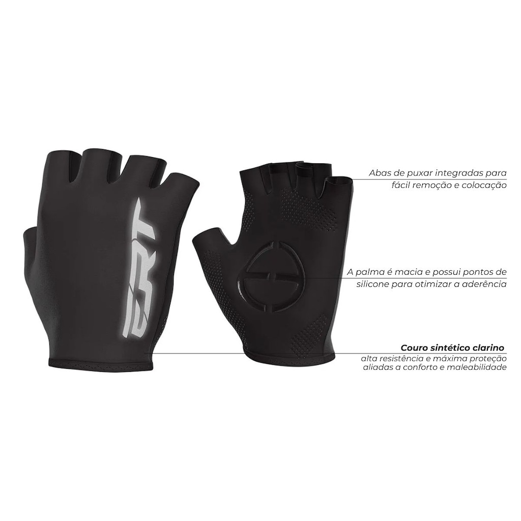 Imagem 3 do produto Luva de Ciclismo MTB Speed Meio Dedo Curto ERT - Adulto