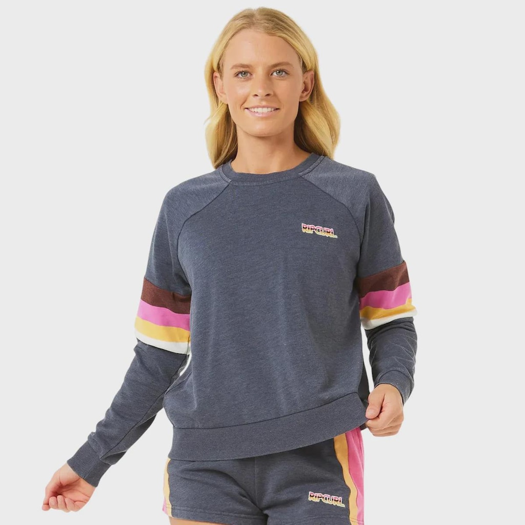 Imagem 3 do produto Blusão Rip Curl Las Dalias Raglan Crew Navy - Feminino