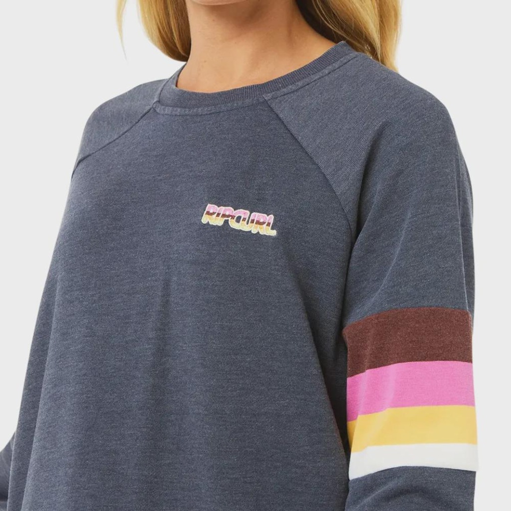 Imagem 4 do produto Blusão Rip Curl Las Dalias Raglan Crew Navy - Feminino