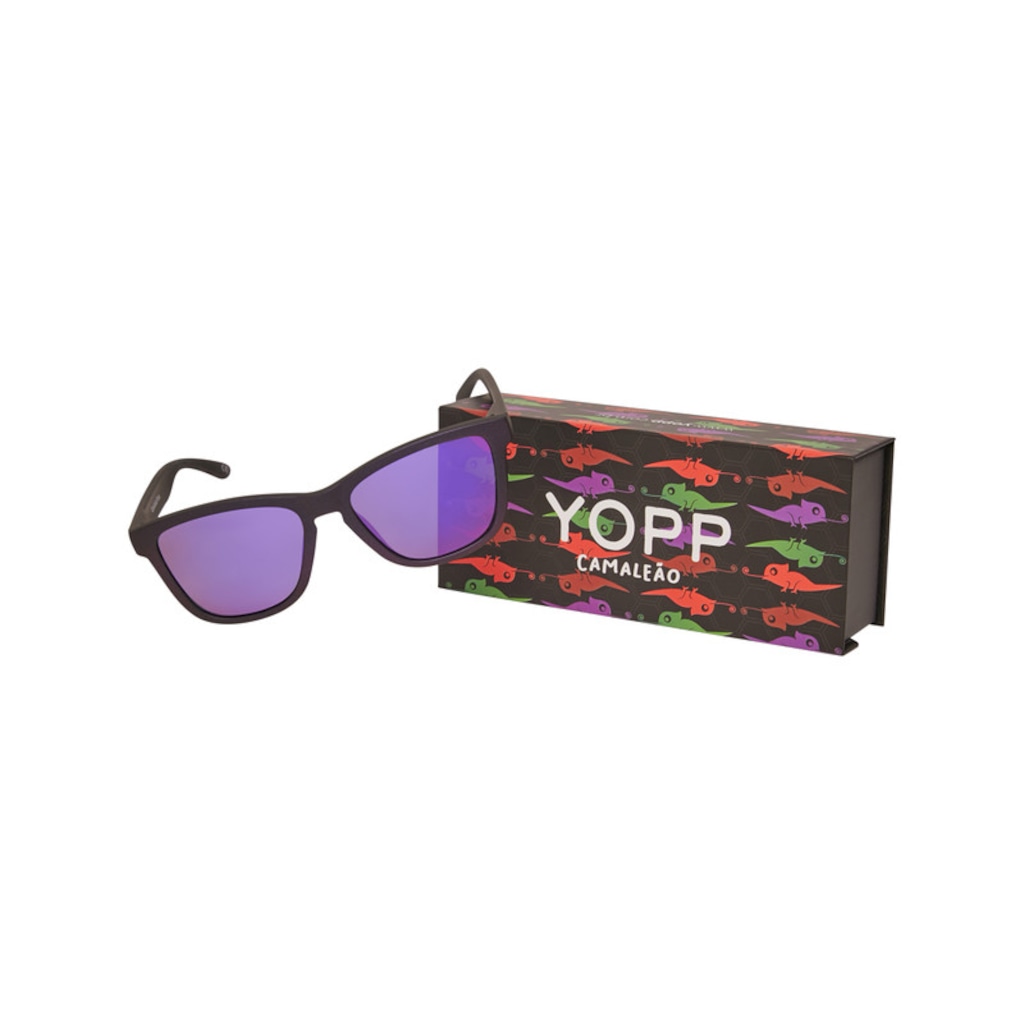 Imagem 2 do produto Óculos de Sol Yopp Unissex Esportivo Polarizado Uv400 Camaleão Roxo