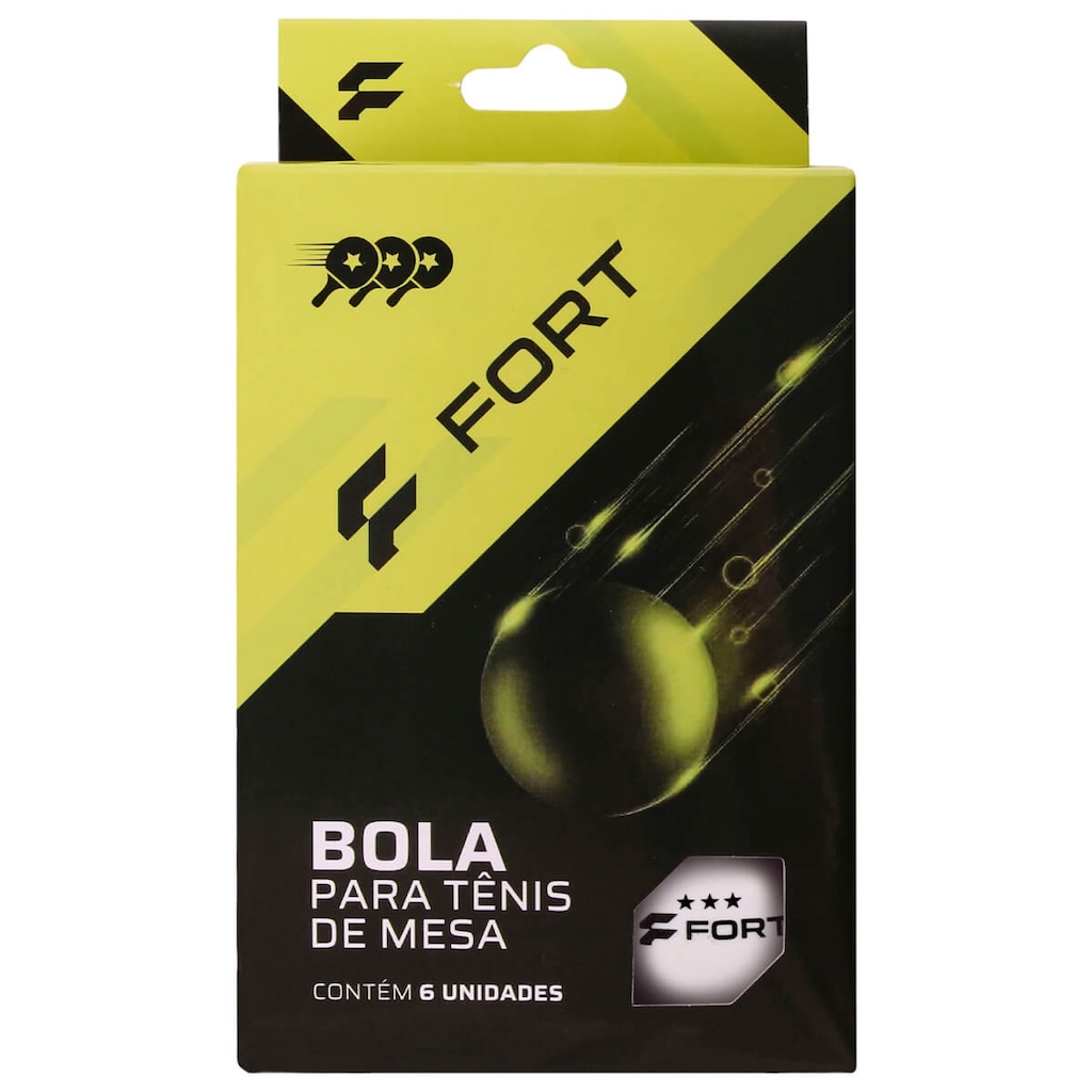 Imagem 3 do produto Bola de Tênis de Mesa Fort 3 Estrelas - Pack com 6 Bolinhas