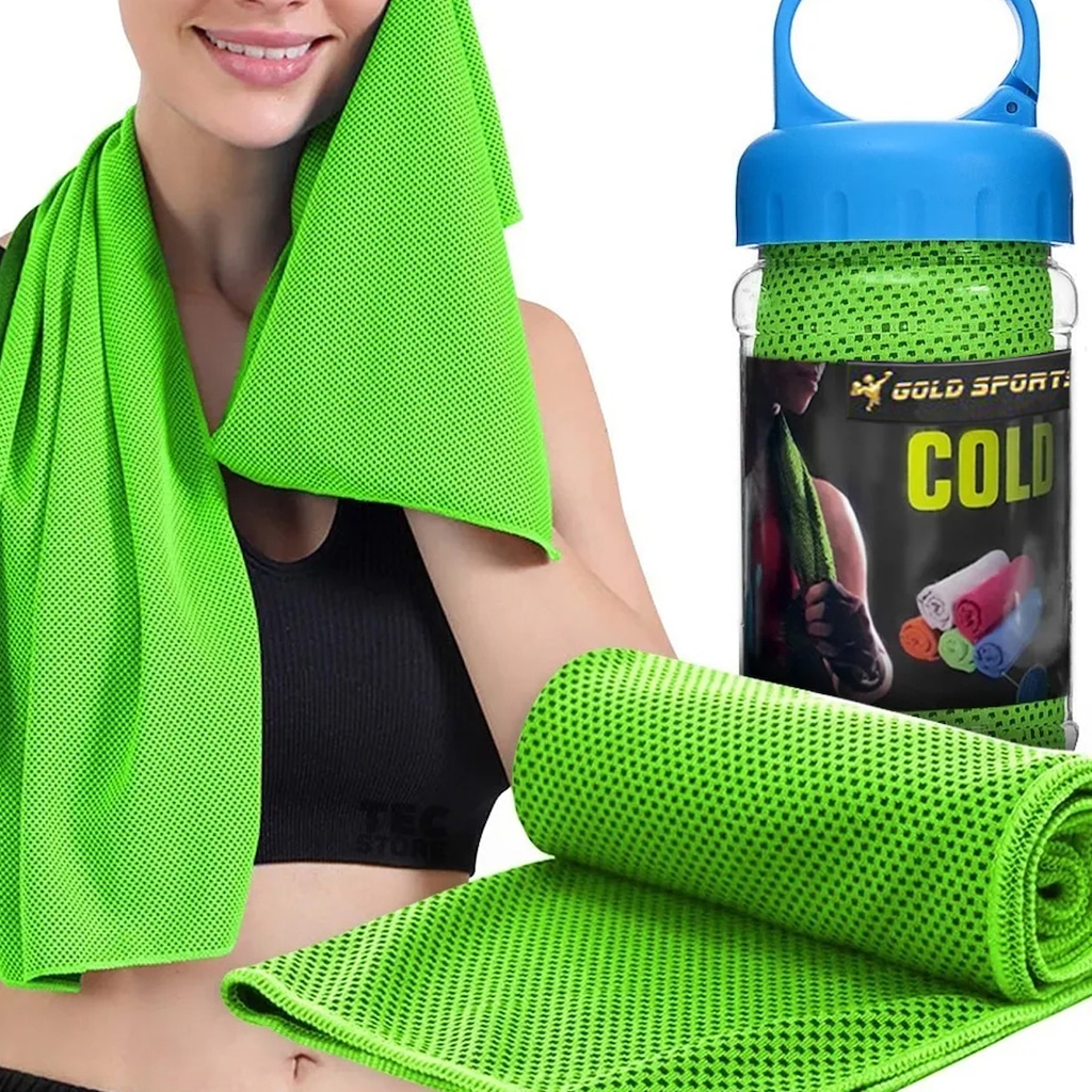 Imagem 2 do produto Toalha De Microfibra Gold Sports Ultra Refrescante Cool 88x29 Cms