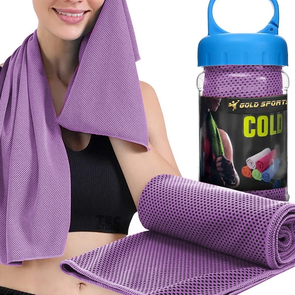 Imagem 2 do produto Toalha De Microfibra Gold Sports Ultra Refrescante Cool 88x29 Cms
