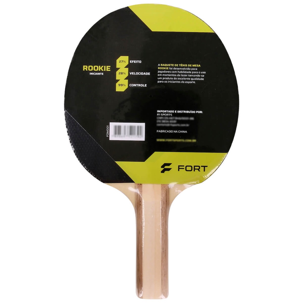 Imagem 2 do produto Raquete de Tênis de Mesa Fort Rookie Performance