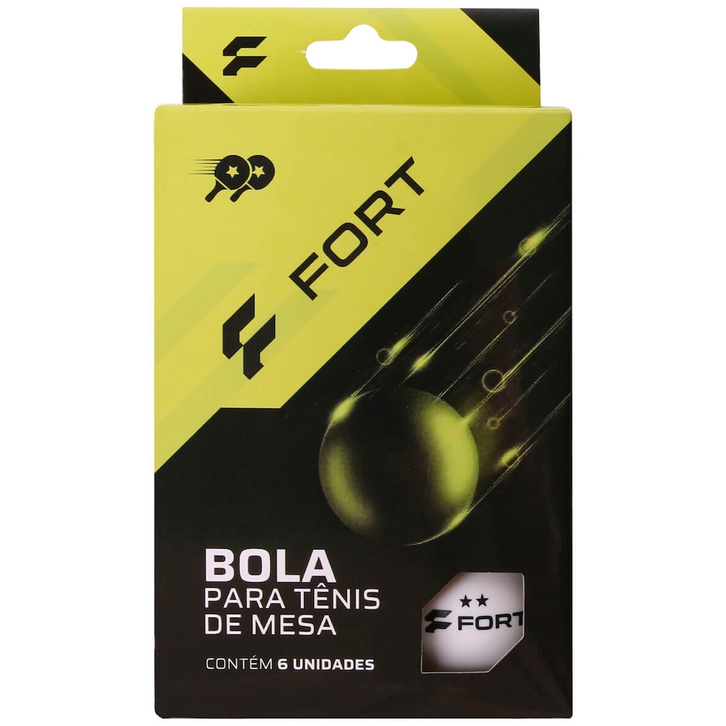 Imagem 3 do produto Bolinhas de Tênis de Mesa Fort 2 Estrelas - Pack com 6 Bolas