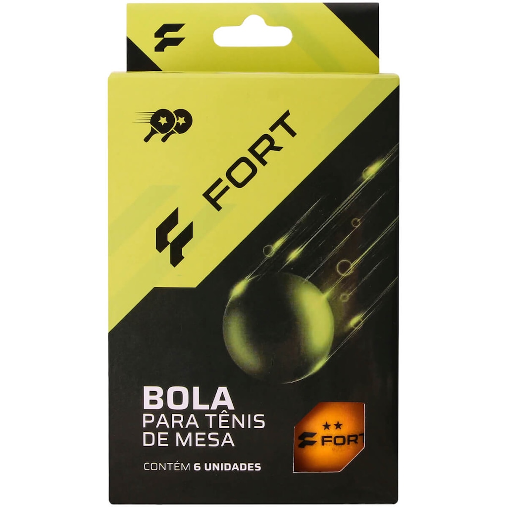 Imagem 3 do produto Bolinhas de Tênis de Mesa Fort 2 Estrelas - Pack com 6 Bolas