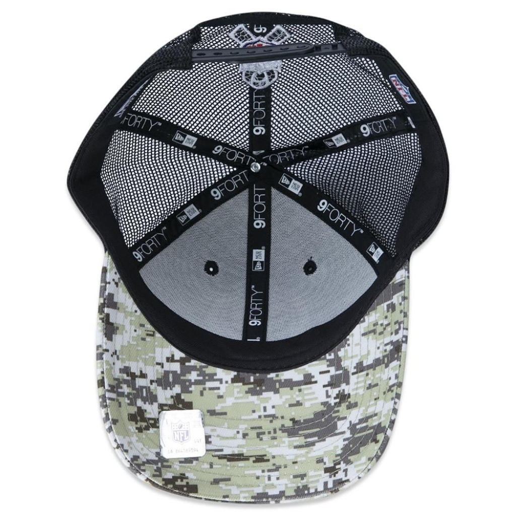 Imagem 3 do produto Boné Aba Curva New Era 940 Carolina Panthers NFL Salute to Service 22 - Adulto