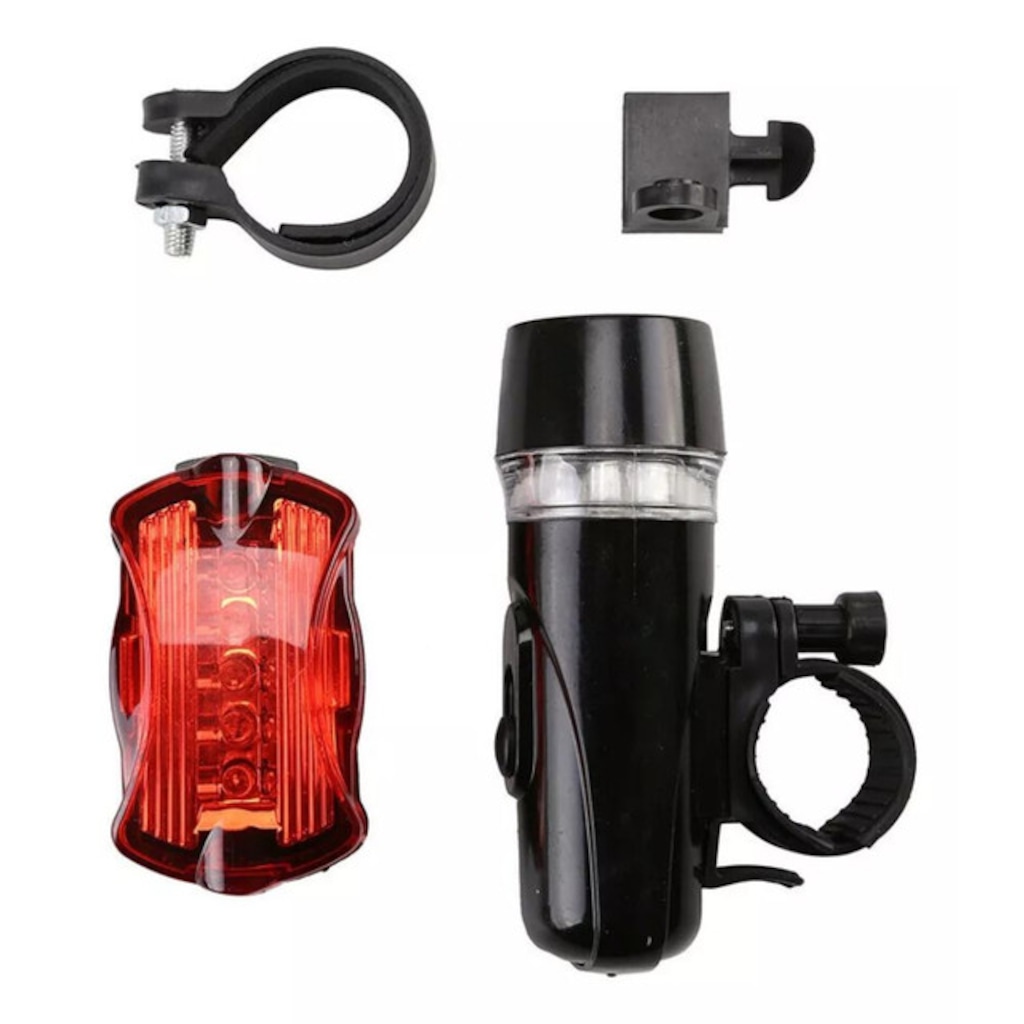 Imagem 2 do produto Kit Farol Lanterna LED DK Bike Bicicleta Traseira e Dianteira