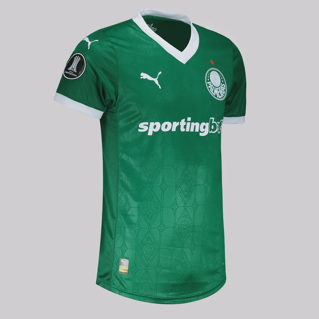 Imagem 2 do produto Camisa do Palmeiras Puma I 2025 Jogador Patch Libertadores - Masculina