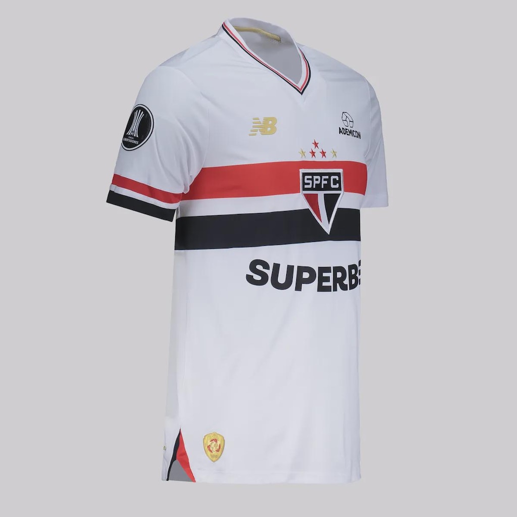 Imagem 2 do produto Camisa do São Paulo New Balance I 2025 Patch Libertadores - Masculina