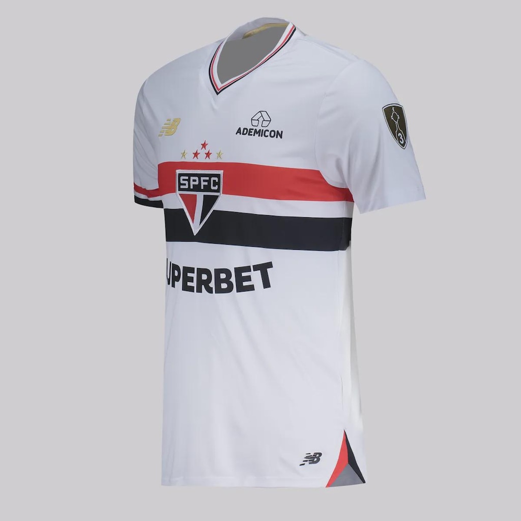 Imagem 3 do produto Camisa do São Paulo New Balance I 2025 Patch Libertadores - Masculina