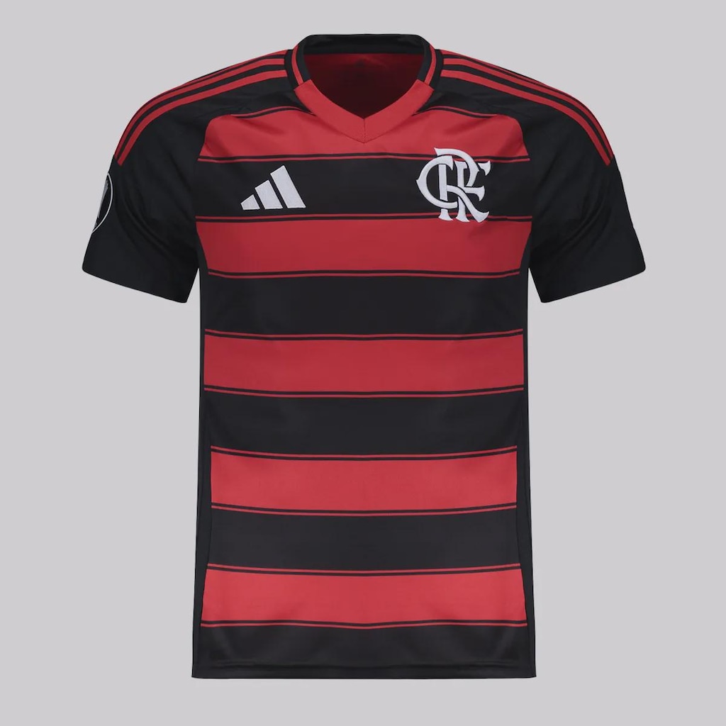 Imagem 1 do produto Camisa do Flamengo adidas I 2025 Patch Libertadores - Masculina