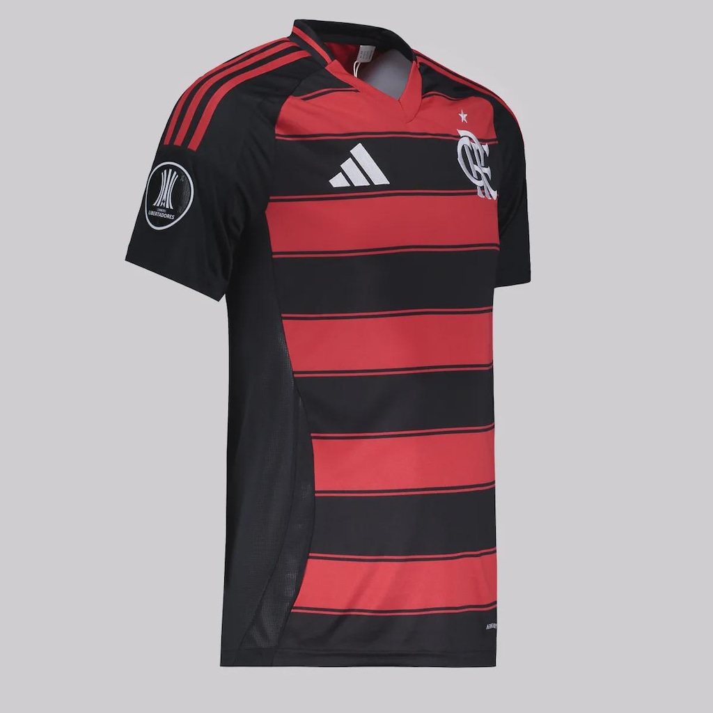Imagem 2 do produto Camisa do Flamengo adidas I 2025 Patch Libertadores - Masculina