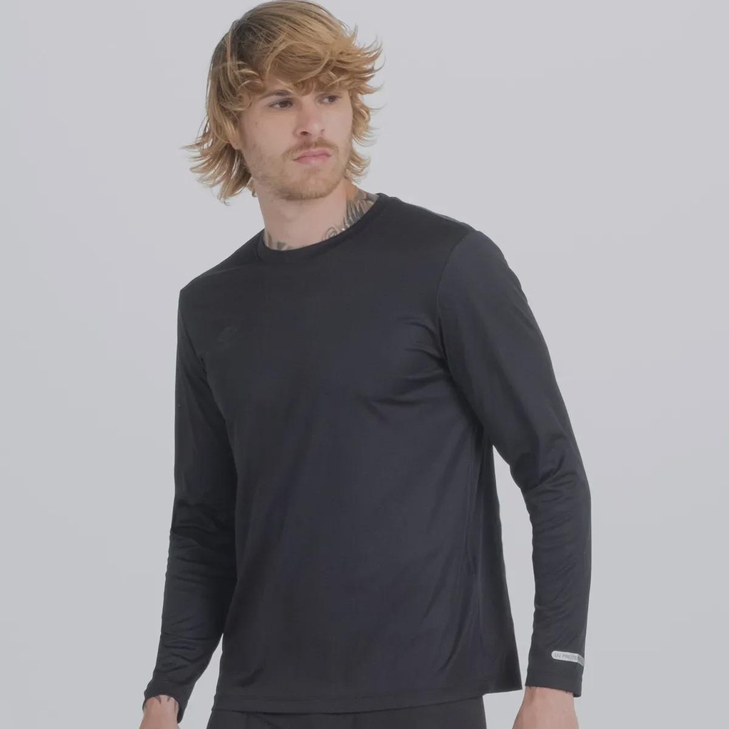 Imagem 2 do produto Camiseta Umbro Manga Longa Basic Uv - Masculina