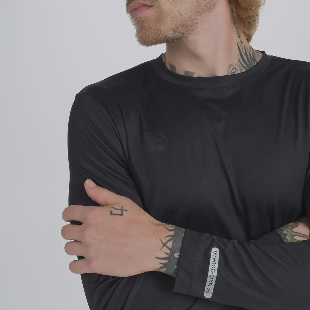 Imagem 4 do produto Camiseta Umbro Manga Longa Basic Uv - Masculina