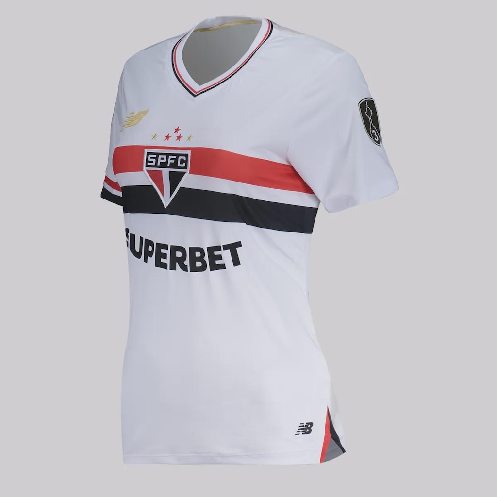 Imagem 3 do produto Camisa do São Paulo New Balance I 2025 Patch Libertadores - Feminina