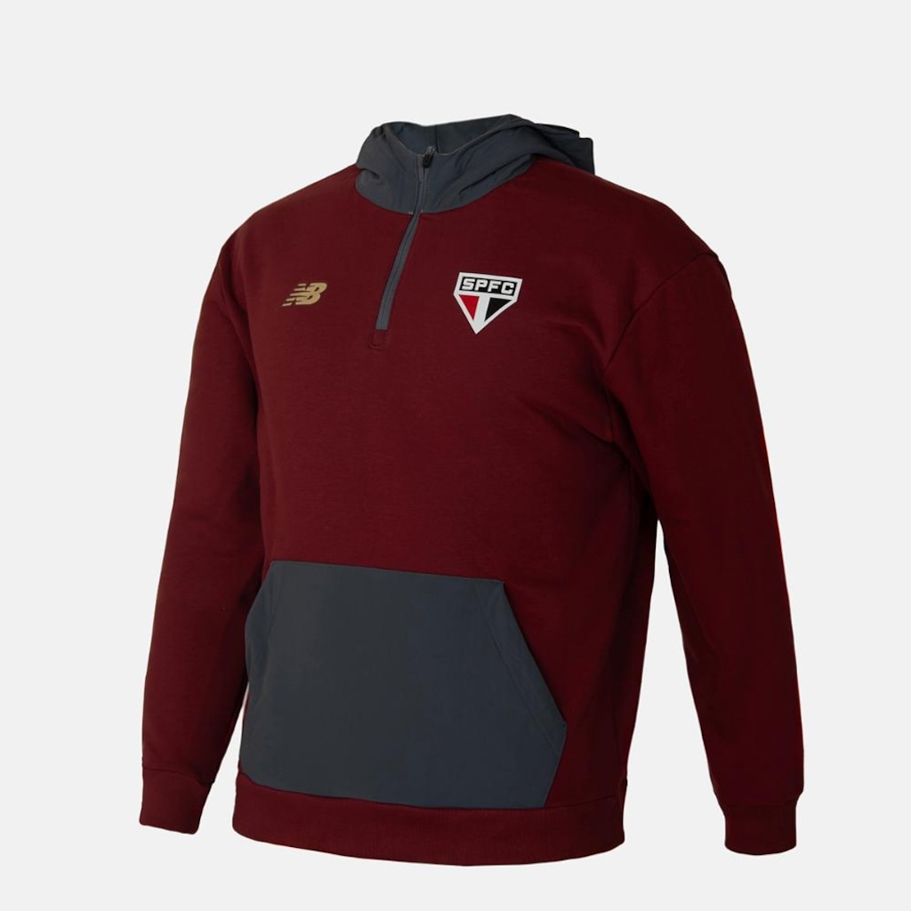 Imagem 2 do produto Blusão com Capuz Viagem Spfc 2025 New Balance - Masculino