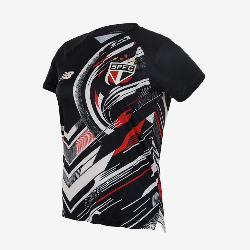 Imagem 2 do produto Camisa de Pré Jogo do São Paulo 2025 New Balance - Feminina