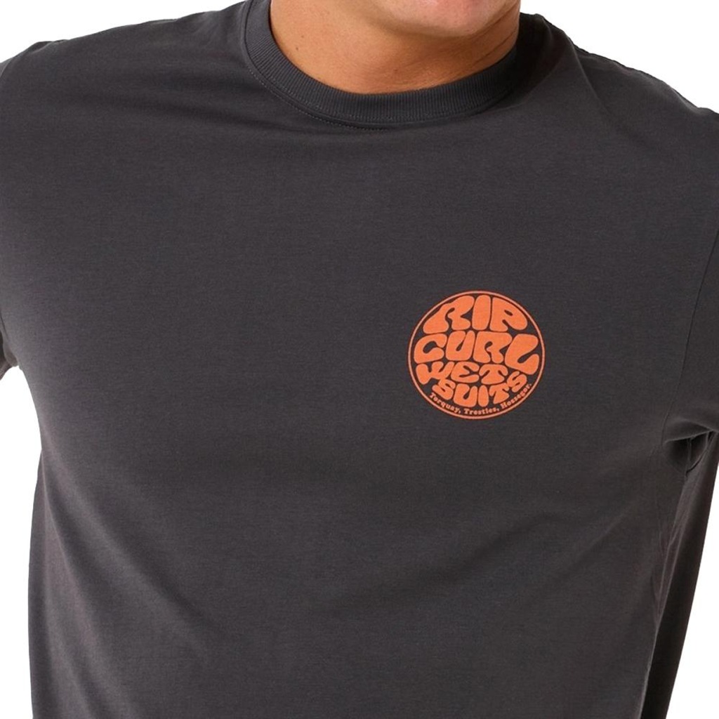Imagem 3 do produto Camiseta Masculina Rip Curl Front Wettie Big WT25 Washed Black