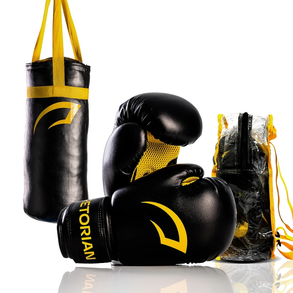 Imagem 1 do produto Kit Boxe e Muay Thai com Mochila Pretorian - 6 oz Infantil