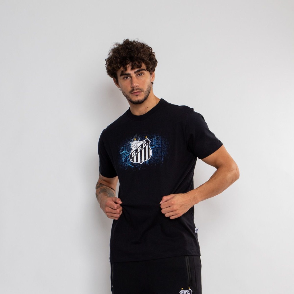 Imagem 5 do produto Camiseta do Santos Classica Surf CenterOficial Escudo - Masculina