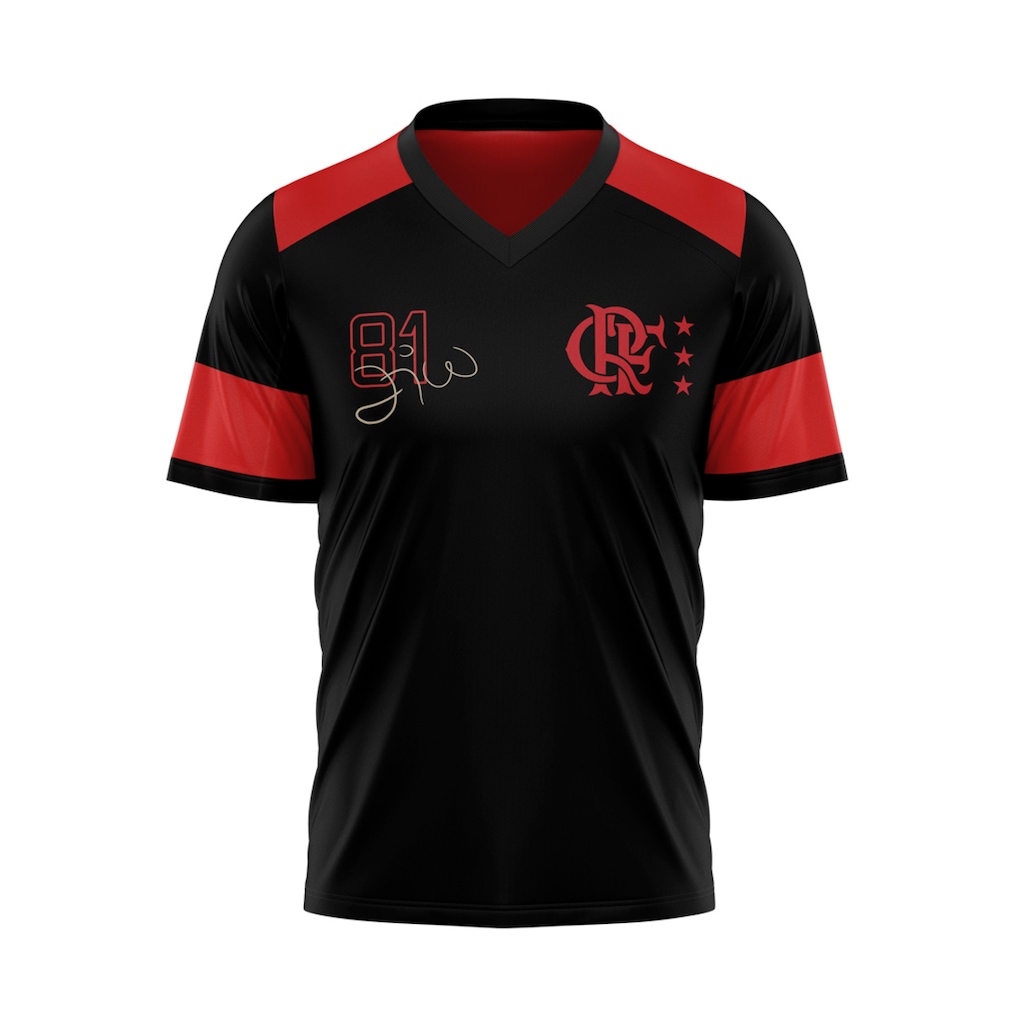 Imagem 4 do produto Kit Camisa do Flamengo Confirm + Zico 81 Braziline - 2 Unidades - Masculino