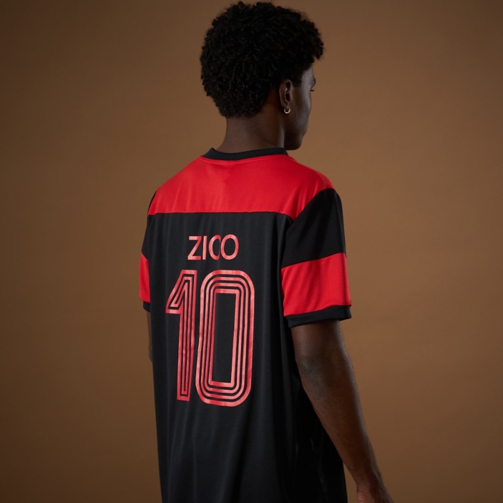 Imagem 5 do produto Kit Camisa do Flamengo Confirm + Zico 81 Braziline - 2 Unidades - Masculino
