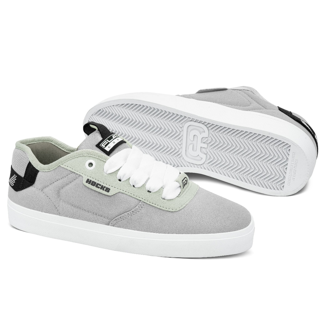 Imagem 2 do produto Tênis Hocks Unissex Lona Flat Core Cascalho