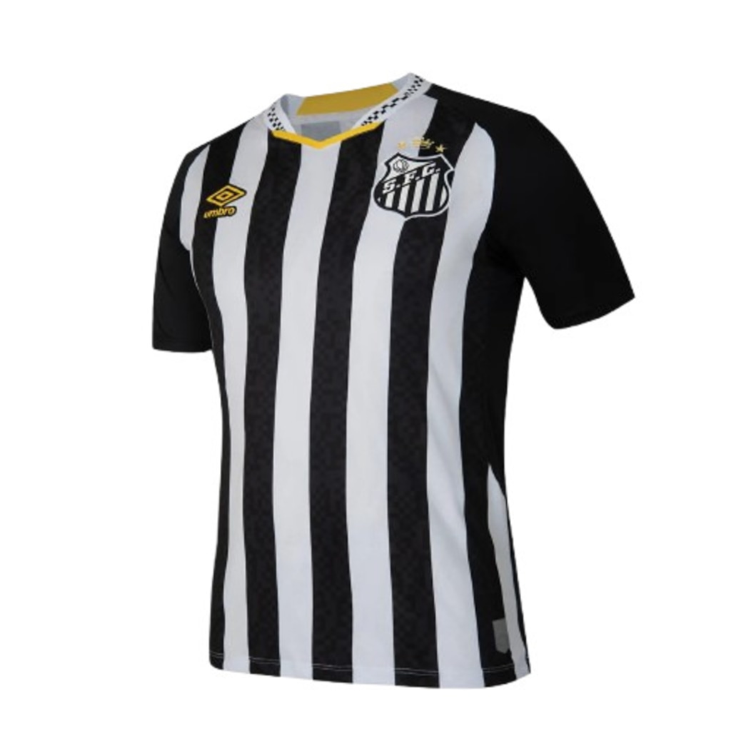 Imagem 2 do produto Camisa Masculina do Santos Of.2 2025 Torcedor Nº 10 com Nome Umbro