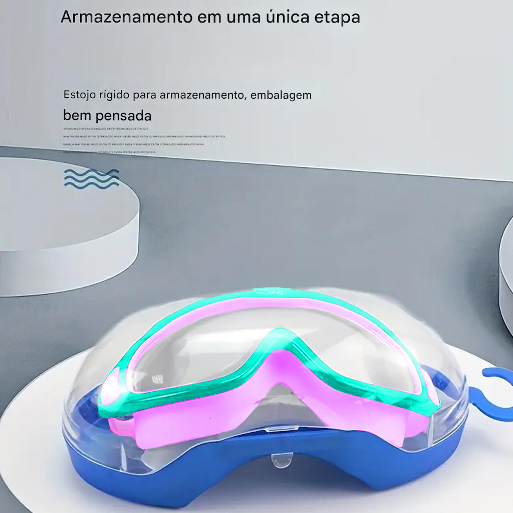 Imagem 2 do produto Máscara De Natação Gold Sports Panoramic 9.0 High Definition - Infantil
