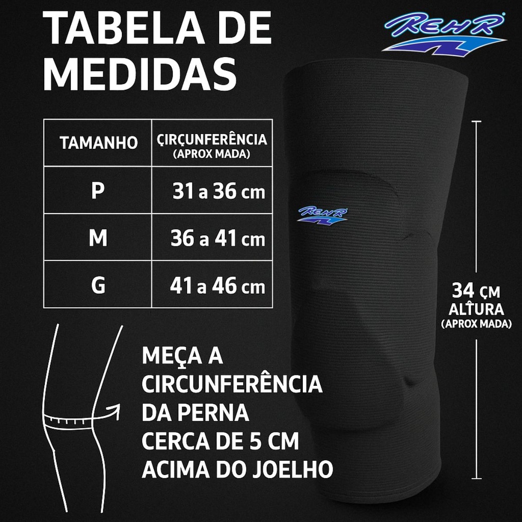Imagem 4 do produto Joelheira Futsal Evolution Rehr - Adulto