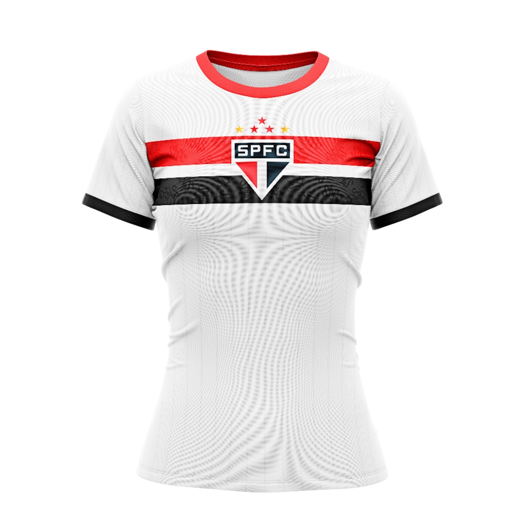 Imagem 4 do produto Kit Casal São Paulo Camisa Stencil + Baby Look Stencil