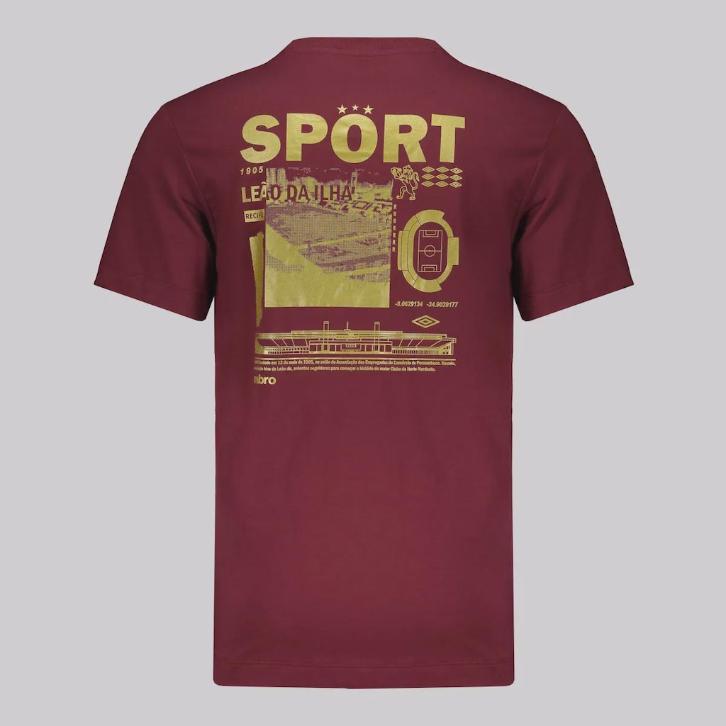 Imagem 2 do produto Camisa do Sport Recife 2025 Umbro Concentração Masculina