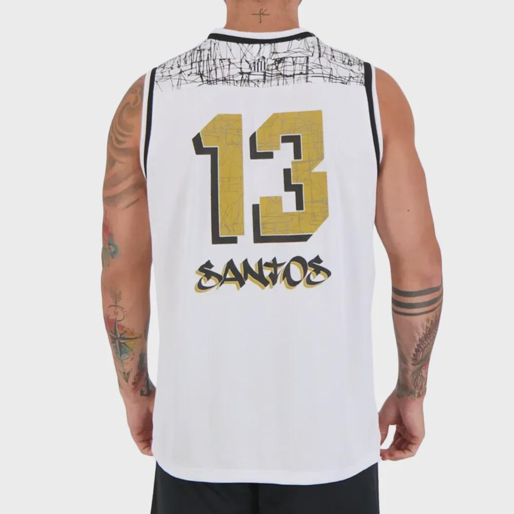 Imagem 2 do produto REGATA BRAZILINE SANTOS GANGSTA MASCULINO
