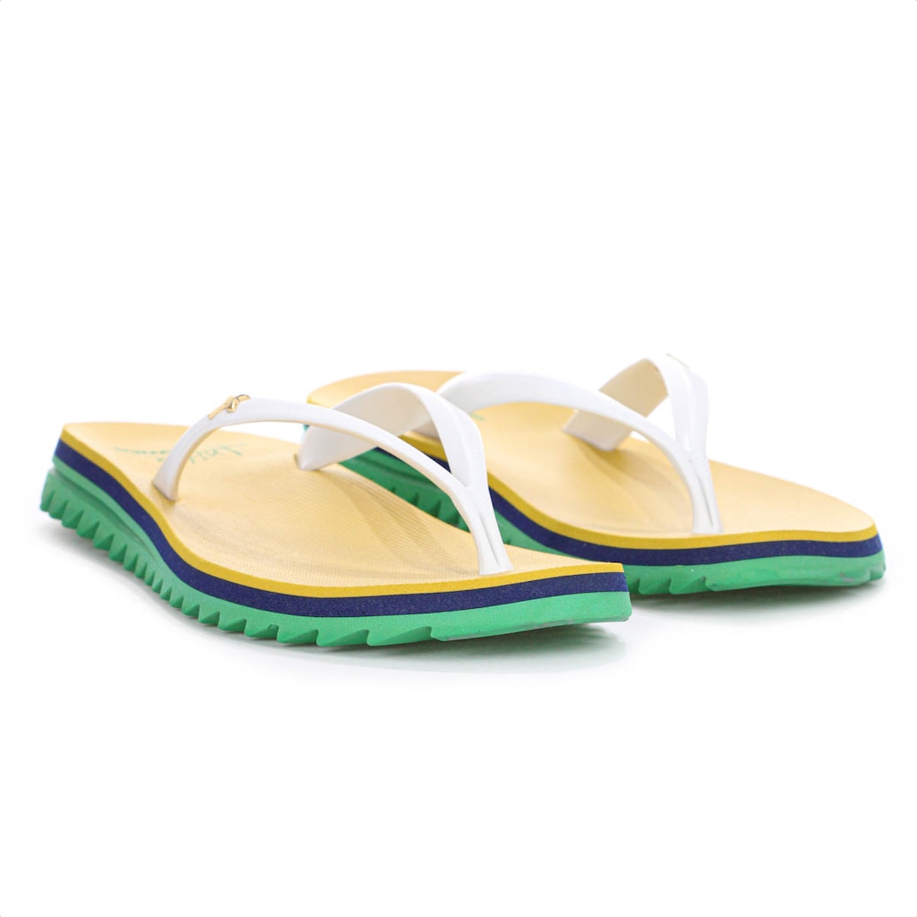 Imagem 5 do produto Chinelo Kenner Ibiza Brasil Anitta Amarelo Verde e Azul - Feminino