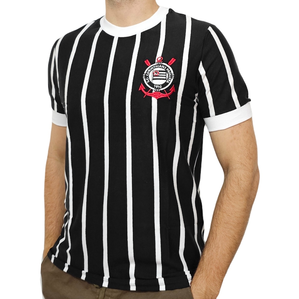Imagem 2 do produto Camisa Corinthians Retrô 1977 Campeão Paulista Coimbra - Masculino