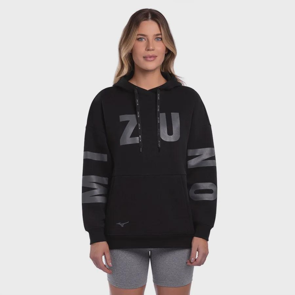 Imagem 1 do produto Blusão de Moletom Feminino Mizuno Canguru Sportstyle