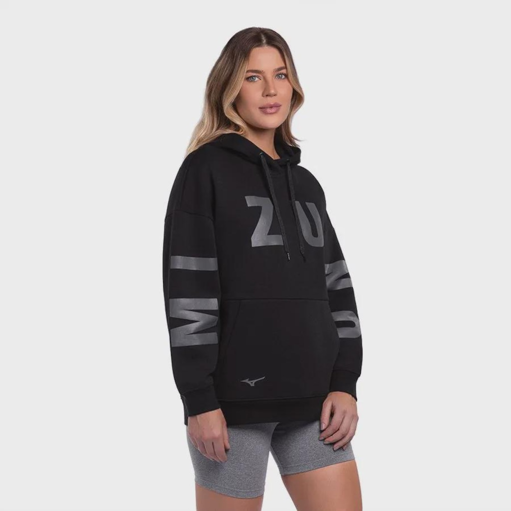 Imagem 5 do produto Blusão de Moletom Feminino Mizuno Canguru Sportstyle